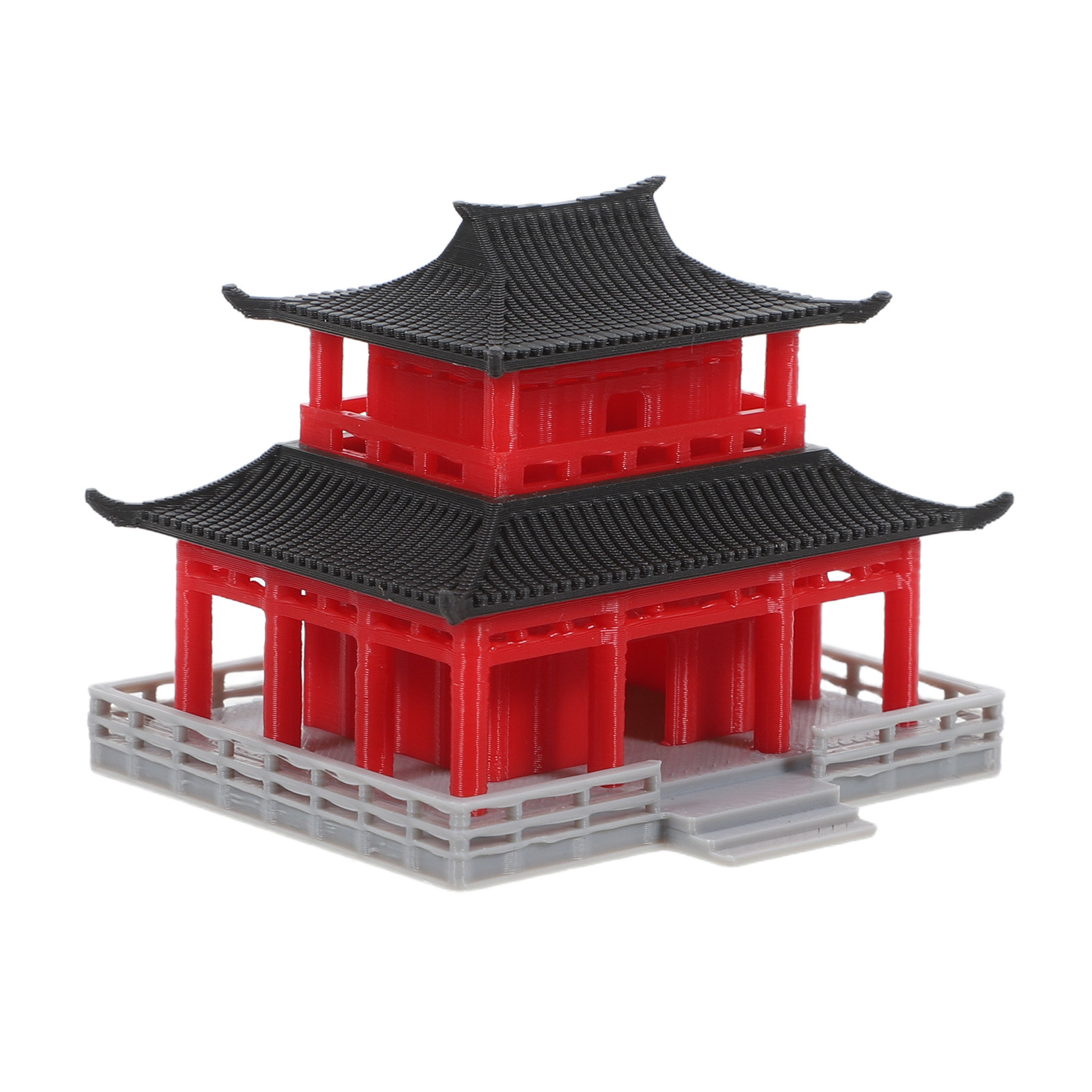 Aquarium & Marine Science Center - Black Red Ancient Chinese Pavilion Aquarium