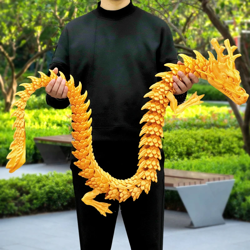Aquarium Marine Fish - 3D Printed Conjoined Dragon Ornaments, Movable