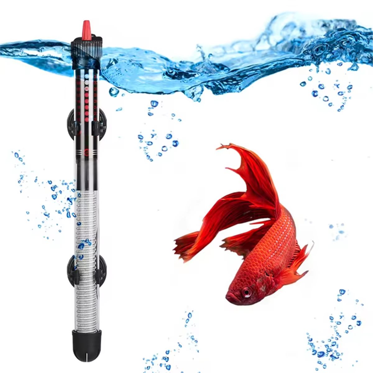 Aquarium & Marine Science Center - (A02R] Submersible Aquarium Heater 25-300W Adjustable