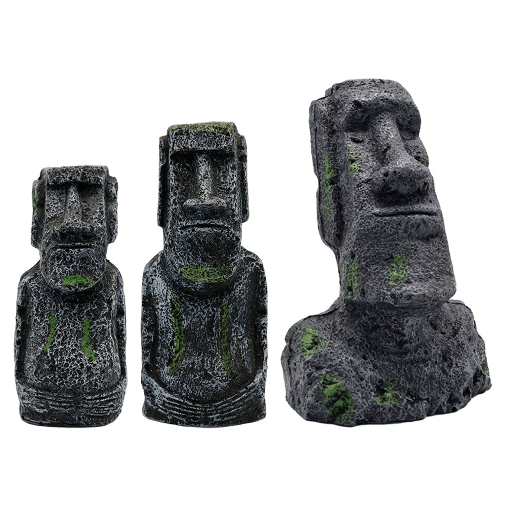 Aquarium Moai Statues Easter I - Aquarium Marine Fish ulasan dan harga