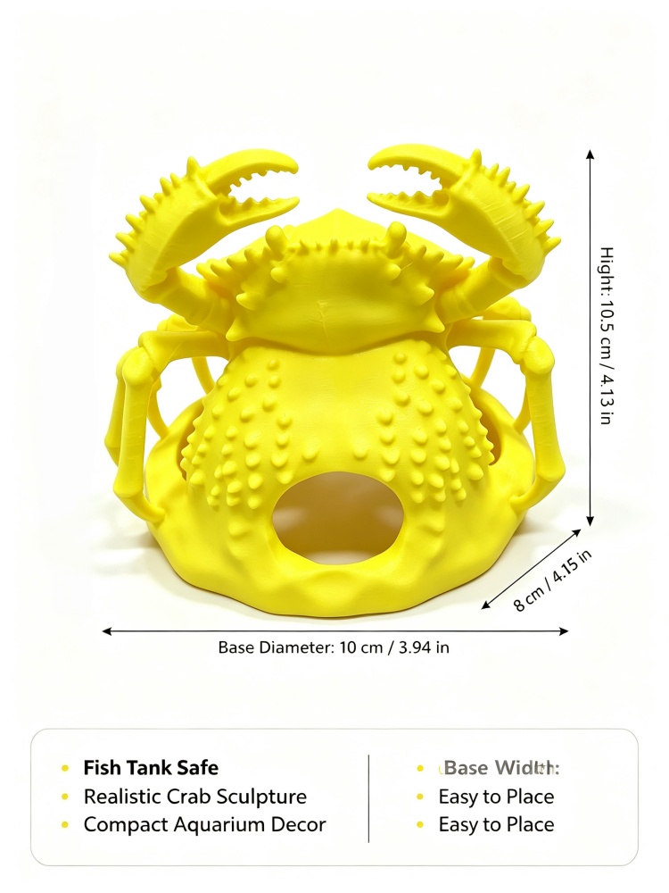 Yellow simulated crab aquarium - Marine Aquarium Used ulasan dan harga