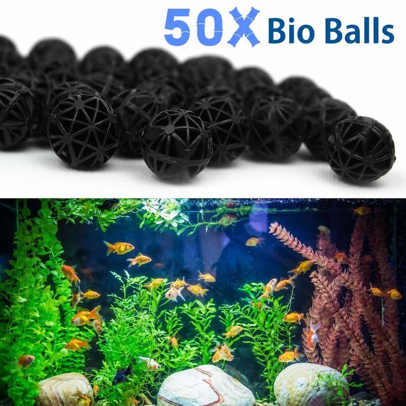 50Pcs 16mm Aquarium Bio Filter - Aquarium Marine Filter ulasan dan harga