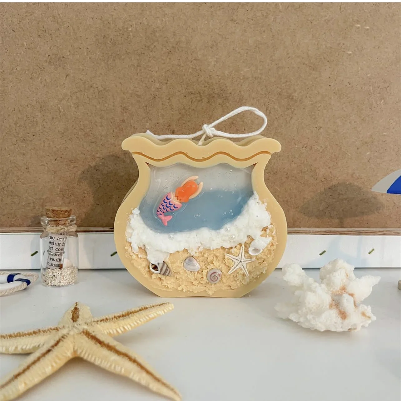 Fish Tank Moon Shape Candle Mo - Aquarium Marine Fish ulasan dan harga