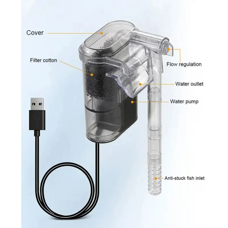Mini External Waterfall Fish T - Aquarium Marine Filter ulasan dan harga