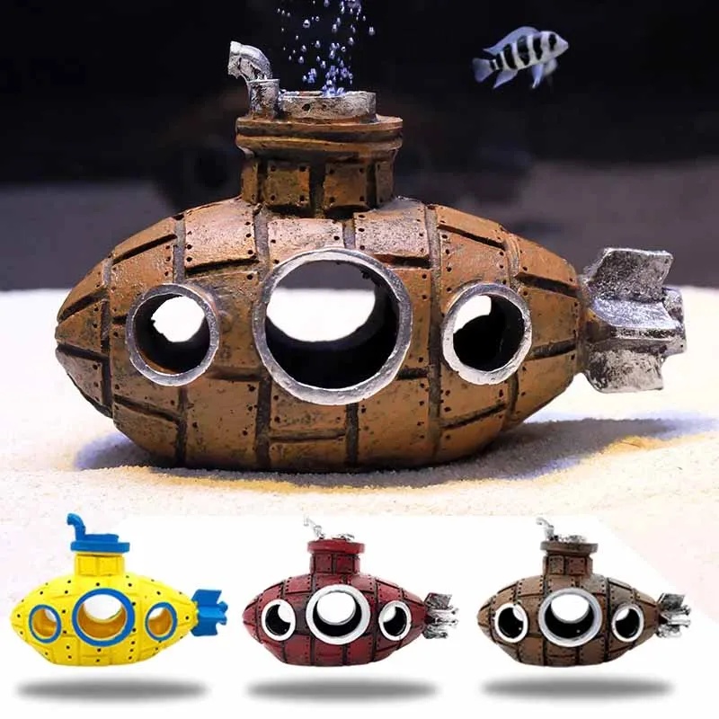 Resin Submarine Ornaments Aqua - Marine Aquarium For Sale ulasan dan harga