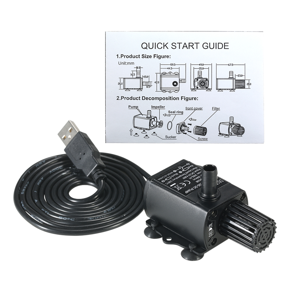 USB DC5V 4.8W Ultra-quiet Mini - Marine Aquarium Equipment ulasan dan harga