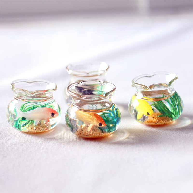 Home Ornament Doll House Decor - Aquarium Marine Fish ulasan dan harga