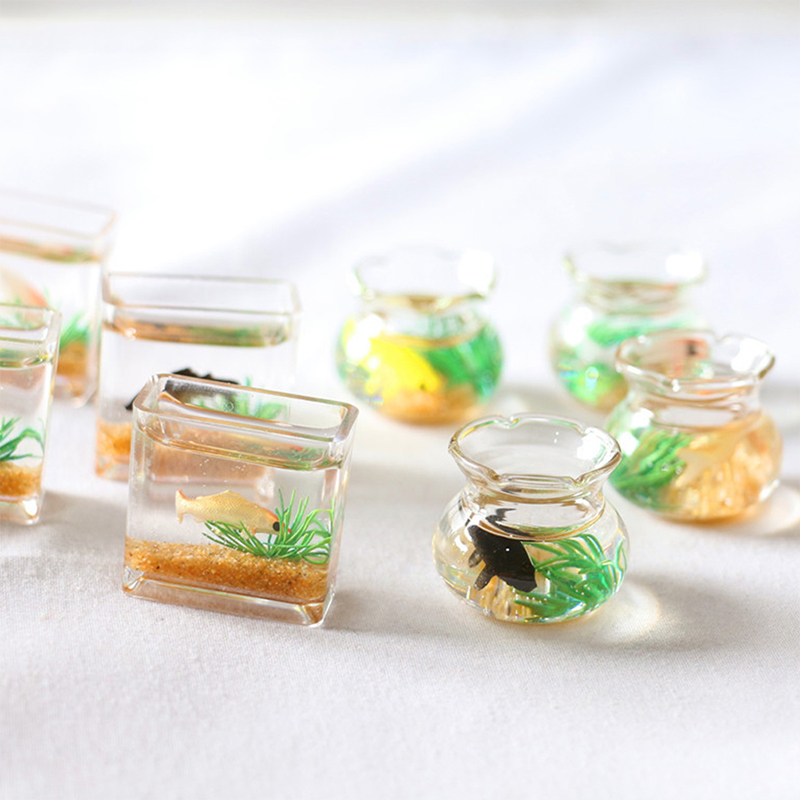 Home Ornament Doll House Decor - Aquarium Marine Fish ulasan dan harga
