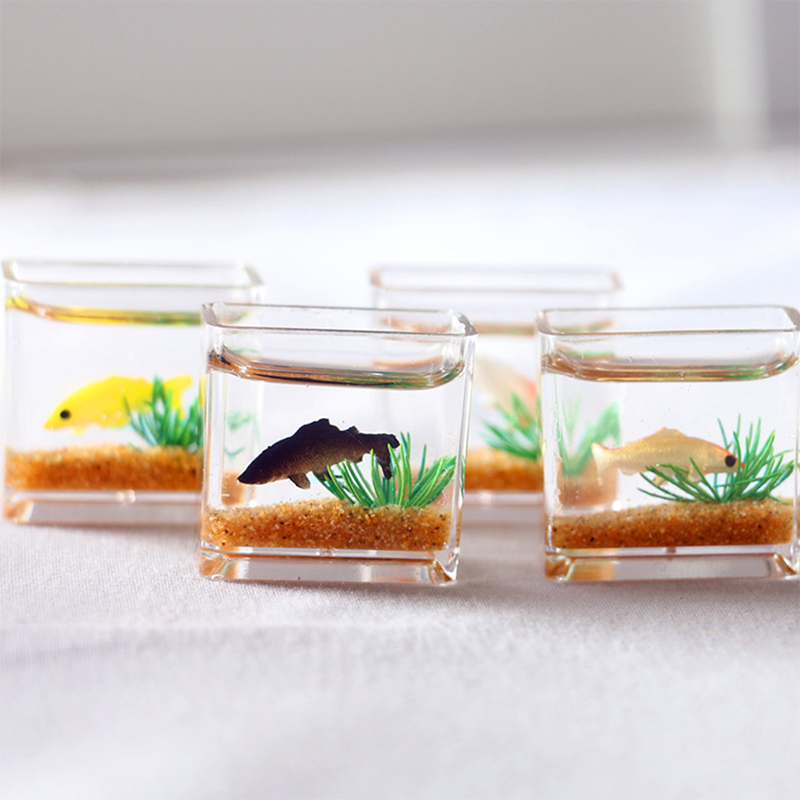 Home Ornament Doll House Decor - Aquarium Marine Fish ulasan dan harga